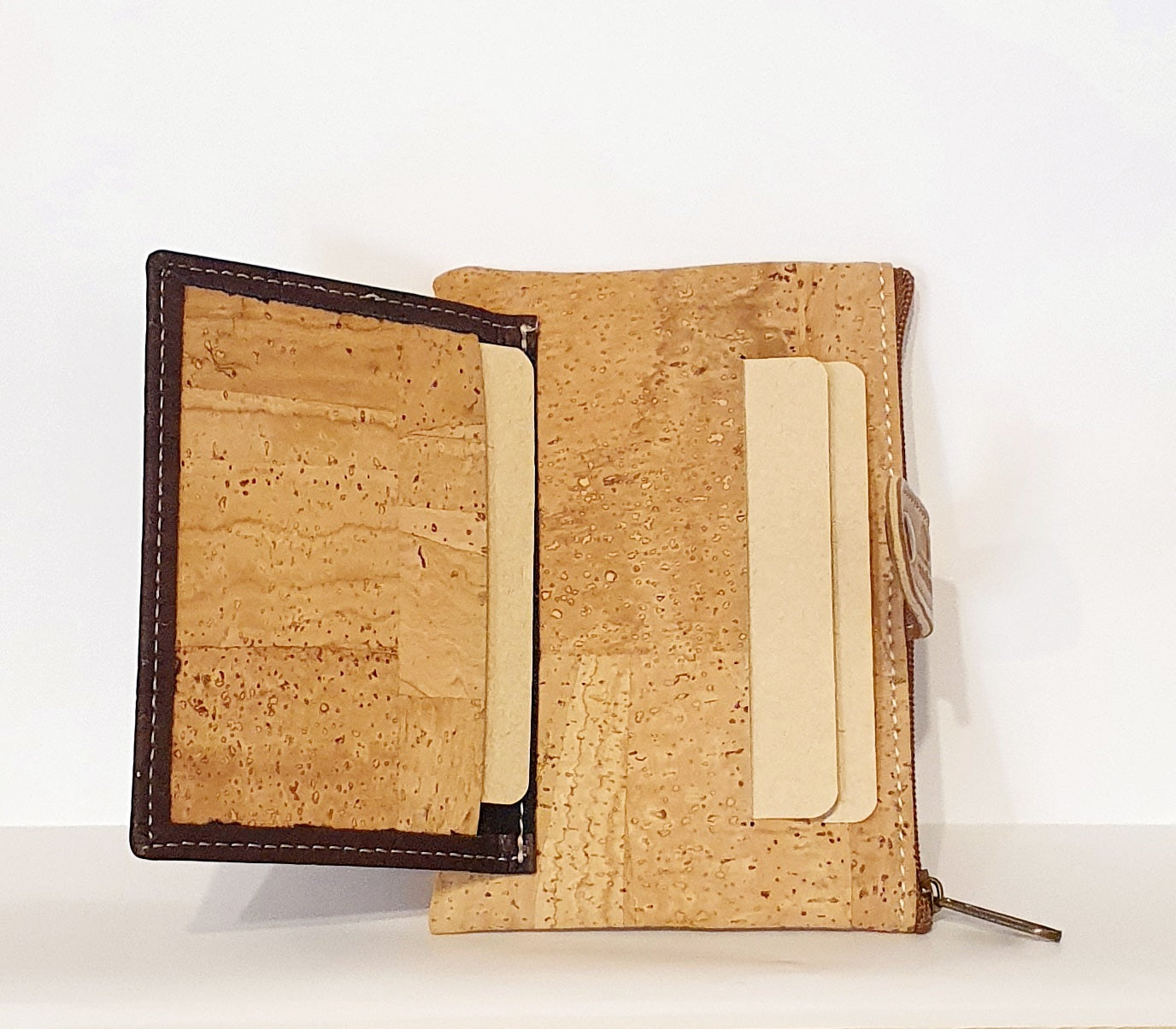 Petit Porte-feuille en liège MONTADO Marron