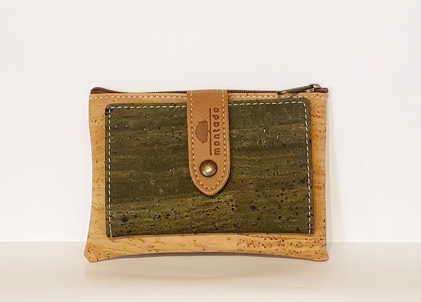 Petit Porte-feuille en liège MONTADO Vert