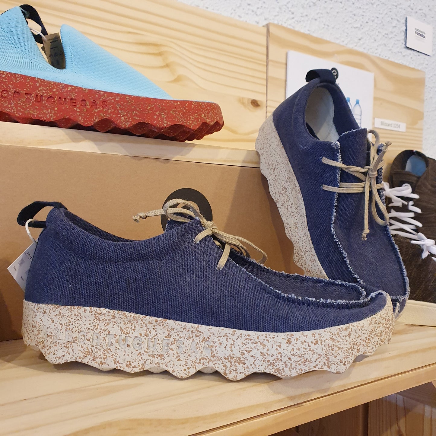 Mocassin-Sneaker Asportuguesas marine/blanc