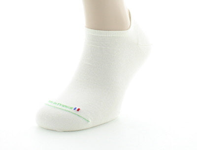 Chaussettes coton bio blanc