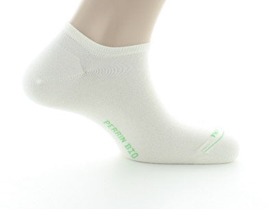 Chaussettes coton bio blanc