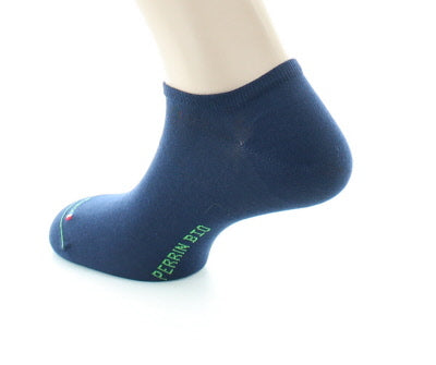 Chaussettes coton bio bleu
