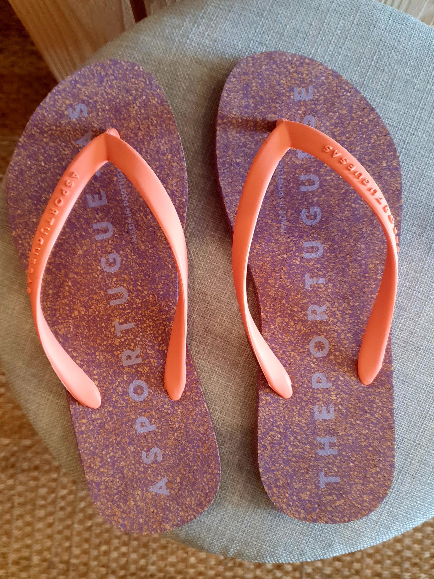 Tongs AsPortuguesas en liège et latex naturel