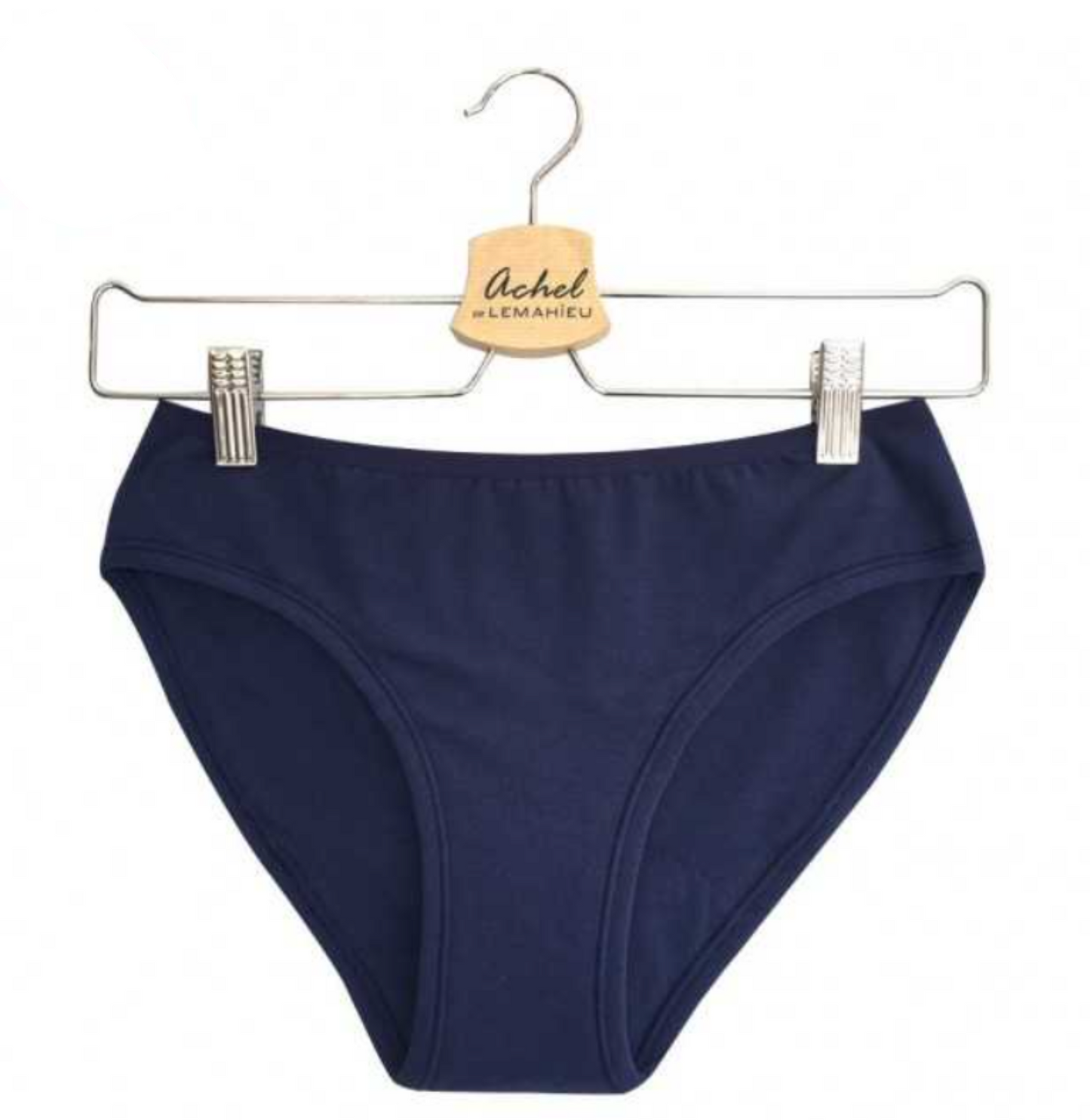 Culotte menstruelle bleu marine coton bio Lemahieu