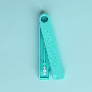 Coton-tige réutilisable turquoise