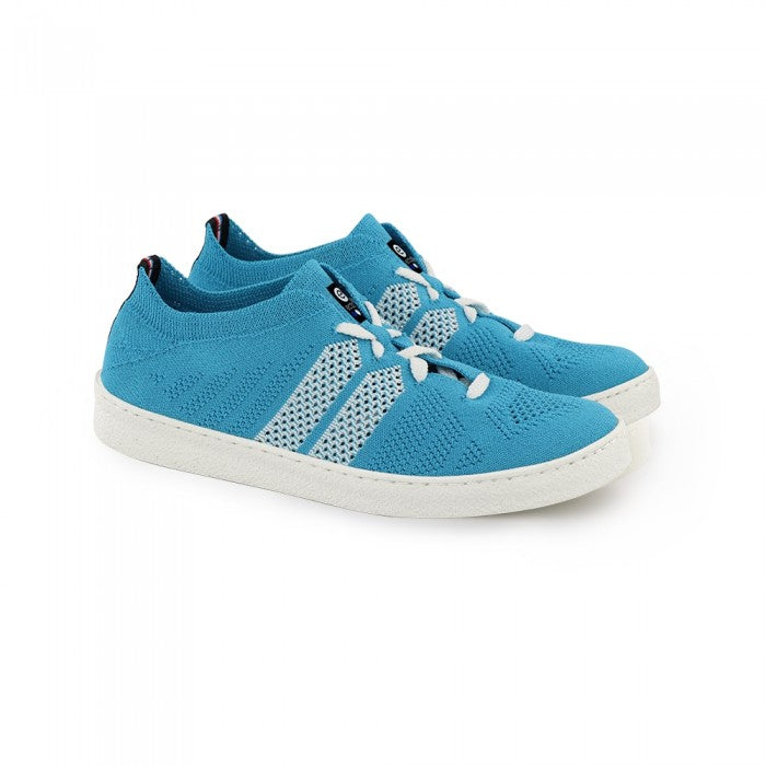 Ector turquoise rayé blanc