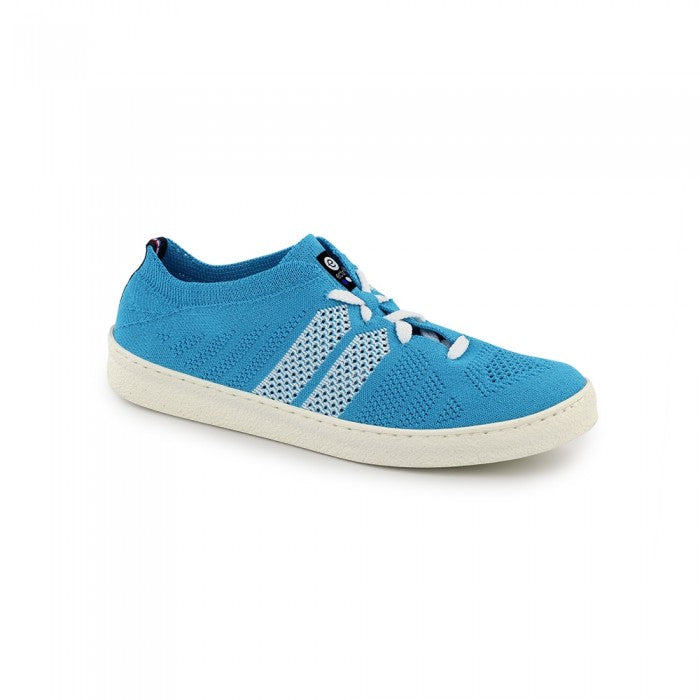 Ector turquoise rayé blanc