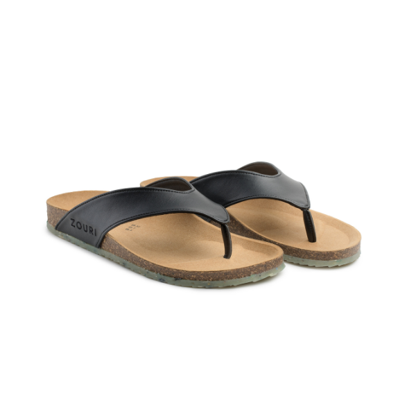 Tong Zouri cuir de pomme