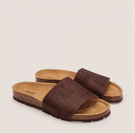Mules NAE vegan shoes BAY Cork Brown